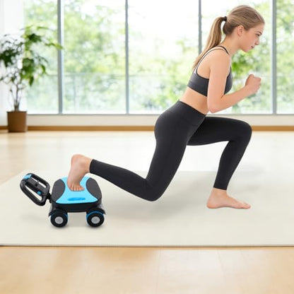 Ab Roller Wheel,4 Wheel Elbow Support Abdominal Wheel,Ab Roller with Elbow Support Automatic Rebound,Core Workout Equipment for Home Gym,330 Lbs Weight Capacity