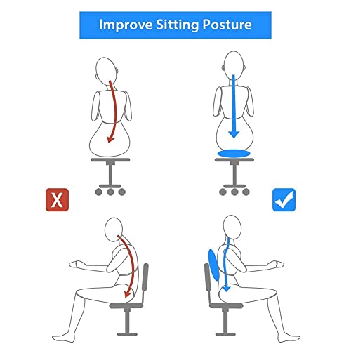 WIWAPLE Wiggle Seat, Inflatable Stability Balance Disc Wobble Cushion, Balance Disc Wiggle Seat, Flexible Seating Classroom with Free Air Pump Sensory Kids (Office & Home & School)
