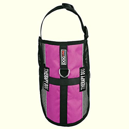 Dogline MaxAire Multi-Purpose Mesh Vest for Dogs and 2 Removable Therapy Dog Patches, Small, Pink