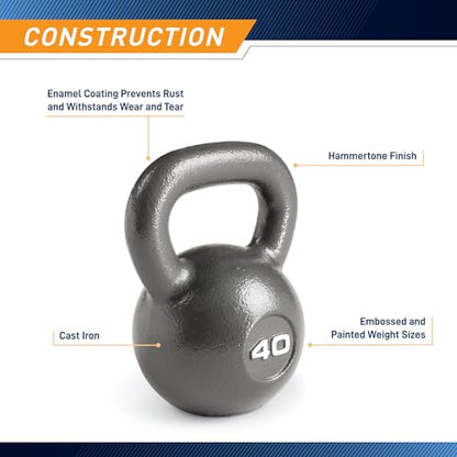 Marcy Hammertone Kettle Bells - 10 to 55 lbs. HKB Workout Weights - style: 40 lb