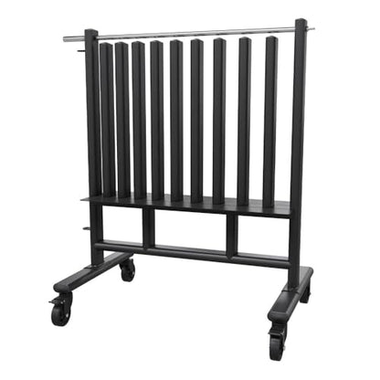 Power Systems Premium Dumbbell Storage Rack – Mobile Weight Rack with Wheels, Heavy Duty Steel Organizer for Home Gym, Fitness Studio & Commercial Use, Secure Space Saving Design (Rack Only)