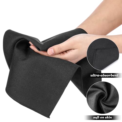 20 Pcs Microfiber Sweat Absorbing Handkerchiefs 12 x 12 Inch Quick Dry Sweat Towels for Men & Women Face Hands Body Wicking Reusable Hankies for Gym Sport Work