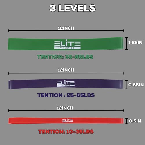 Heavy Thick Resiance Bands Set of 3, Monster Short Bands, Deadlift Band, Glute Activation, Booty Exercise, Hip Band and Dynamic Warm