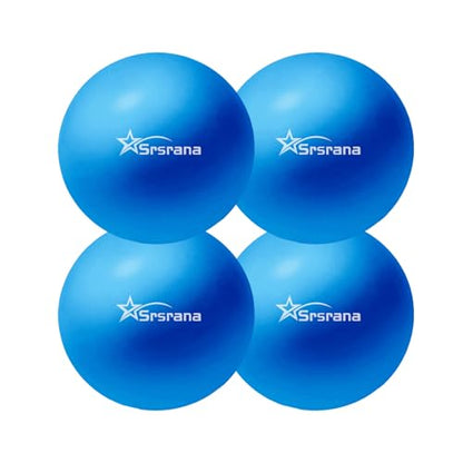 9 Inch Pilates Ball, Mini Exercise Ball for Yoga, Barre & Fitness Training - color: 4Blue