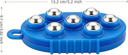 Roller Ball Glove Massager, 2Pcs Lymphatic Massage Tool Gua Sha Fascia Muscle Release for Face, Neck, Back, Abdomen, Legs & Full Body, Medium