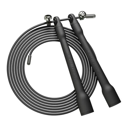 Ultra-Light Speed Rope Jump Rope with Black Ergonomic Handles,PVC Cable, Adjustable Length, for Cardio Training, CrossFit, Boxing - color: Black