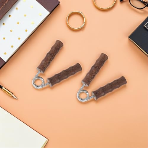 SUPVOX 4pcs Wooden Hand Grip Strengthener Kit Palm Hand Massager and Wrist Trainer for Finger and Forearm Exercise for Strengthening at Home Or Gym