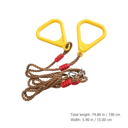 DECHOUS Exercise Rings with Straps for Indoor Training 120kg Loadable