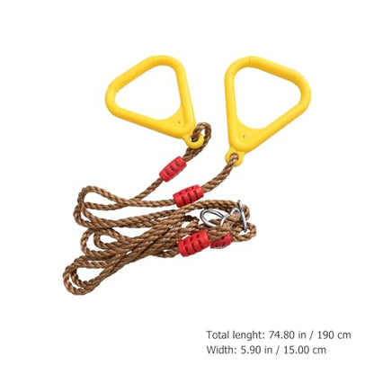 DECHOUS Exercise Rings with Straps for Indoor Training 120kg Loadable