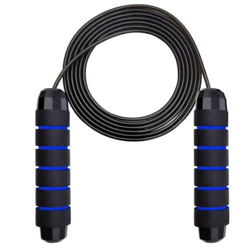 2 pack- Jump Ropes- "Amazing Manny'' The jump ropes are made for skipping/ jumping rope. Good exercise. it can be used to build endurance, speed and overall cardiovascular health, it is adjustable with comfortable hand padded hand grips. - color: Blue