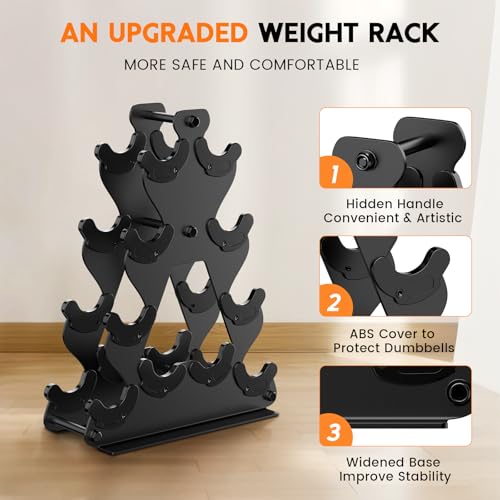 Dumbbell Rack Stand Only | Space-Saving Weight Rack for Home Gym, Hand Weight Rack Dumbbell Storage for Dumbbell Set (3-15 LB), Durable Metal Stand with Easy Assembly (Dumbell not Included) - color: Weight Rack - 4 Tier