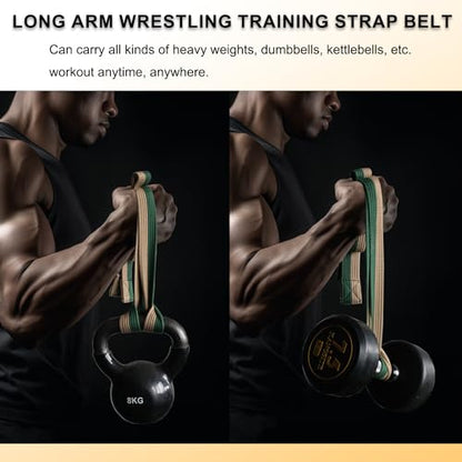 Multifunction Arm Wrestling Pronation Belt Strap, with Stainless Steel Triangle Buckle - Versatile 79" Non-Slip & Durable Strap, Pronation and Back Pressure Forearm Strength Training Equipment - color: strap with 18mm loading pin