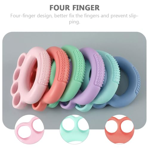 3pcs Finger Strength Trainer Hand Grip Exerciser Set, Silicone Massage Grip Rings 10lb Pink, 20lb Mint, 30lb Orange Resistance for Hand, Finger, and Wrist Strength Training