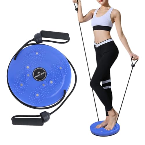 Twisting Waist Disc, Waist Sculptor Twister Board Core Twister Board Body Shaping Aerobic Exercise Fitness Machine Rotating Female Trainer Twist with Pull Rope for Home Office Slimming Foot Massage