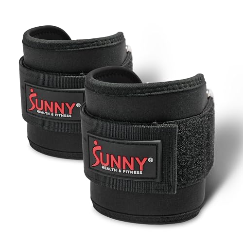 Sunny Health & Fitness Premium Resistance Band Set with Door Anchors, Wrist Straps, Handles Carry Bag Optional Padded Ankle Straps (Pair) for Strength Training, Booty Workout, Lower Body Exercises - style: NO. 091