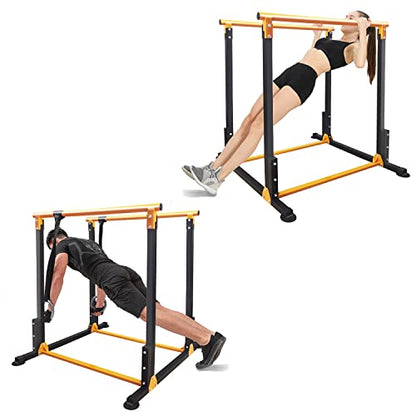Multi-Function Dip Stands Home Gym Parallel Bars Workout Dip Station Strength Training Fitness