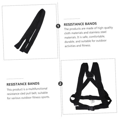 POPETPOP Multifunctional Load-Bearing Resistance Sled Pull Belt Heavy Duty Tire Strap Harness for Sled Pulling Workouts Adjustable for Men and Women for Outdoor Training