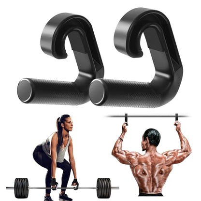 Neutral Grip Pull Up Handles - Heavy Duty Multi-Purpose Handles for Pull Ups & Deadlifts - Ergonomic Workout Handles & Exercise Machine Attachments with Premium Grips - style: 90°hook handle