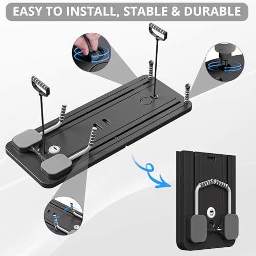 Pilates Board - Pilates Reformer Set, Multi-Purpose Foldable Pilates Reformer Board for Home, 5 in 1 Pilates Sliding Board