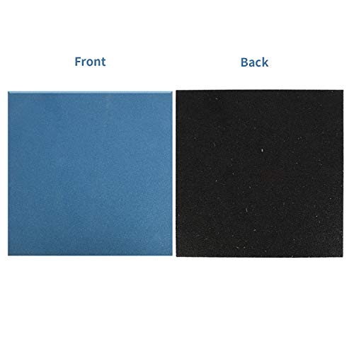 4 Pack Interlocking Tiles 20"x20"x1" Heavy Duty Rubber Tile Green Non-Slip Flooring Mat for Playground Park Gym Indoor and Outdoor, Cover 11.12 Sq.FT