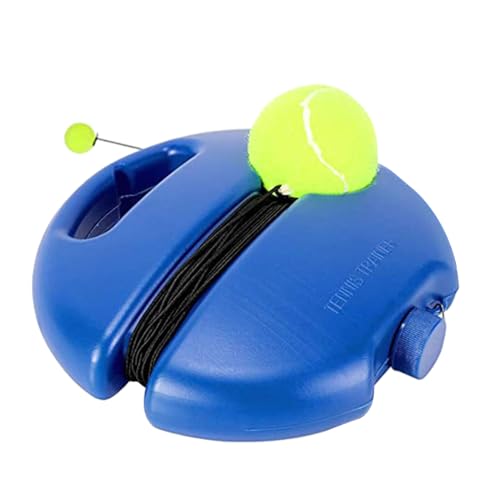 Tennis Trainer Rebounds Ball Set - Self-Practice Portable Tennis Training Equipment - Blue - 1 Set, 1 Piece