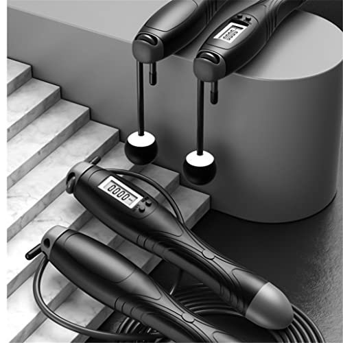 Digital Skipping Rope with Counter Adjustable Electronic Jump for Home Gym Fitness Exercise - color: D, size: E