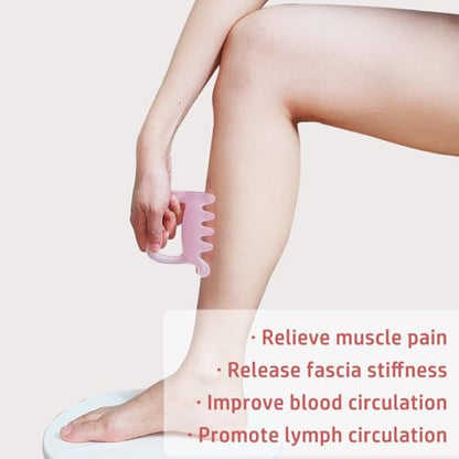 Large Fascia Massage Blaster Tool for Cellulite, Myofascial Release, Muscle Knots, Trigger Points, Cellulite Massager Tool for Body Tension Relief Promote Lymphatic Circulation Pink - color: Pink