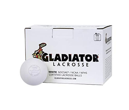 Gladiator Lacrosse Lacrosse Game Ball - color: White, size: 12 Count (Pack of 1)