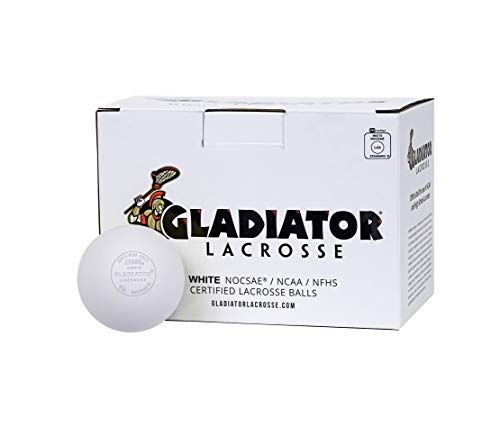 Gladiator Lacrosse Lacrosse Game Ball - color: White, size: 12 Count (Pack of 1)