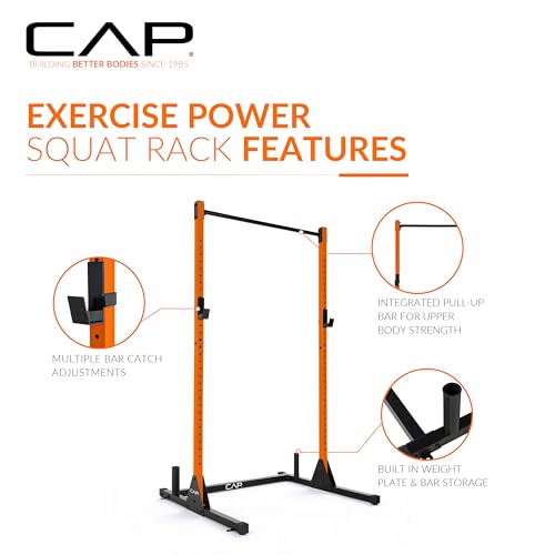 CAP Barbell Power Racks and Attachments - style: FM-905Q Orange
