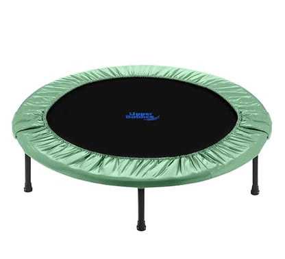 Machrus Upper Bounce 36" Mini Trampoline for Adults - Small Rebounder Trampoline with Durable Jumping Mat, Portable & Foldable