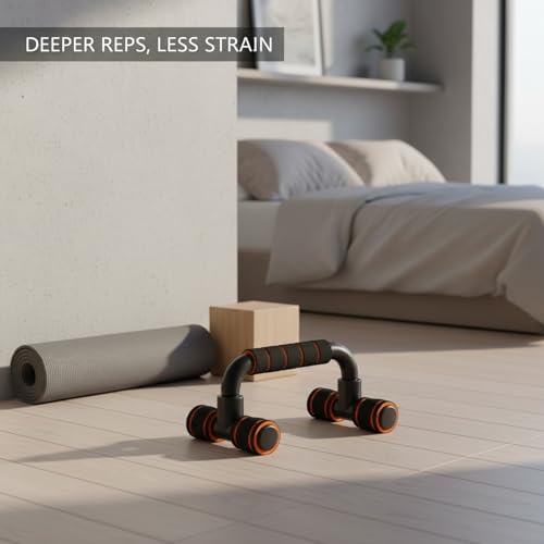 Push Up Stands for Home Workout, TPE Handles Increase Range of Motion, Compact Strength Training Equipment for Chest and Triceps (1 PC)