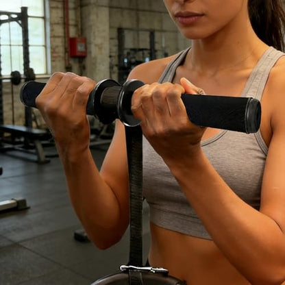 Upgraded Forearm Strengthener–Wrist Roller with Clicking Ratchet Feedback & Ergonomic Anti-Slip Grip | Wrist Power | Ideal for Muscle Building, Grip Training & Rehabilitation