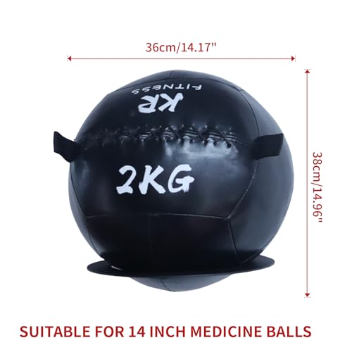 Medicine Ball Rack Exercise Ball Holder Wall Mount, Medicine Ball Storage, 8.8 Inch Inside Diameter Exercise Ball Storage for Gym Exercise Sports Garage Home Commercial Accessory (3pcs)