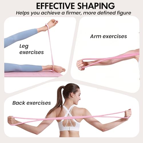 Figure 8 Resistance Band, Figure 8 Resistance Bands for Women Men,Resistance Band Figure for Working Out, Non-Slip Handles, Home Gym, Yoga & Physical Therapy