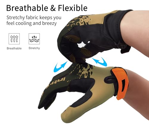 Cycling Gloves for Bike Riding Running MTB - color: Green, size: Small