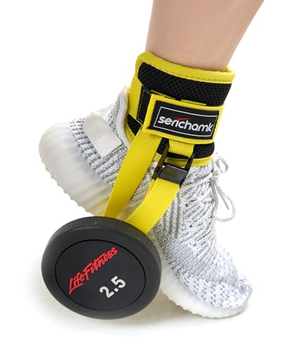 Adjustable Adjustable Feet Dumbbell Attachment,Feet Weight Lifting-Foot Weights for Exercise, Leg Extensions,Tibialis Trainer,Leg Lift Exercise Equipment - color: Style 1-Yellow 1pc