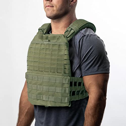 Weighted Vest For Men Workout Adjustable Strength Training Vests for Workouts Running Endurance Women Gym Fitness Weight Clothing - color: OD（Vest Only）