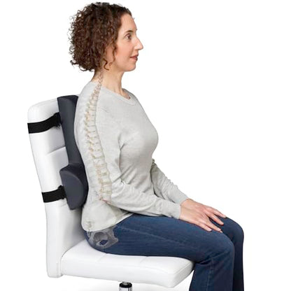 OPTP Thoracic Lumbar Back Support – Posture Support, 16"H x 12"W x 3"D