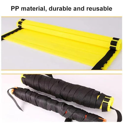 Agility Ladder Speed Ladder Portable Fitness Training Jumping Obstacles Outdoor Sports Folding Football Footwork Training - size: 4 Meters 8 Sections