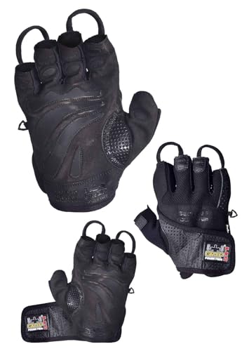 Gym Gloves Protect Your Hands & Improve Your Grip Weightlifting Grips - color: Black, size: Small