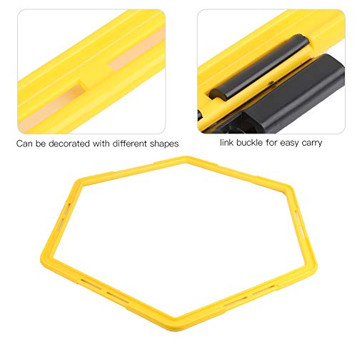 Training Agile Set, 6 Pcs Agile Ring Polygon Physical Training Hexagonal Step Suit Football Equipment