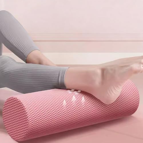2026 Upgrade Eva Long Foam Roller for Back, Standard Compact Textured Foam Roller for Muscle Relif, Trigger Point Massage Roller for Legs, High-Density Massage Roller for Home (Pink#D) - color: Pink#d