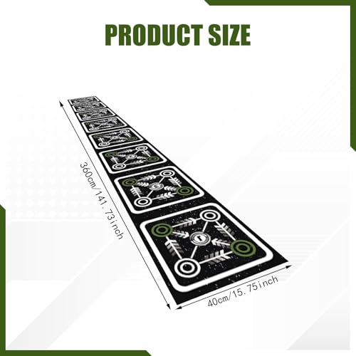 Colaxi Agility Ladder Mat Pad Footwork Practice Foldable Soccer Nonslip Speed Training Equipment for Coordination Balance