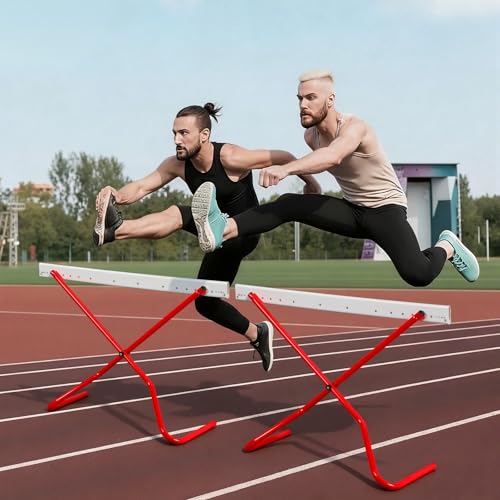 Seenelling 2 Pcs Adjustable Height Training Hurdle from 6 to 42 Inch