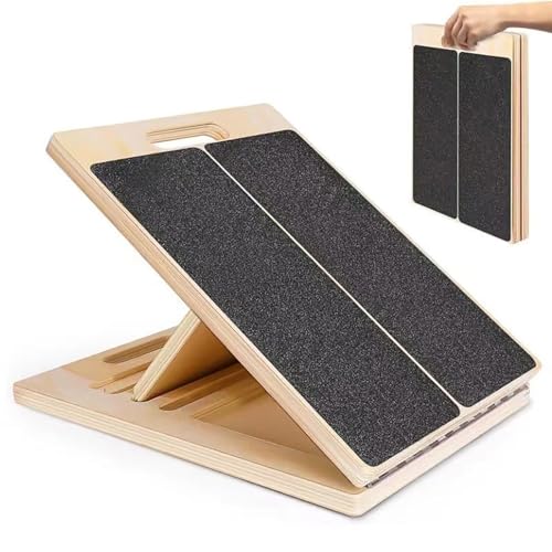 Multi-Functional Stretching Board - 5 Adjustable Angles & Soft Mat, Compact Foldable Design For Travel/Gym Use