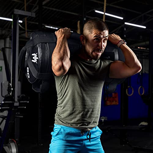 Meister 80lb BEAST Fitness Sandbag Package w/ 3 Removable Kettlebells - Black