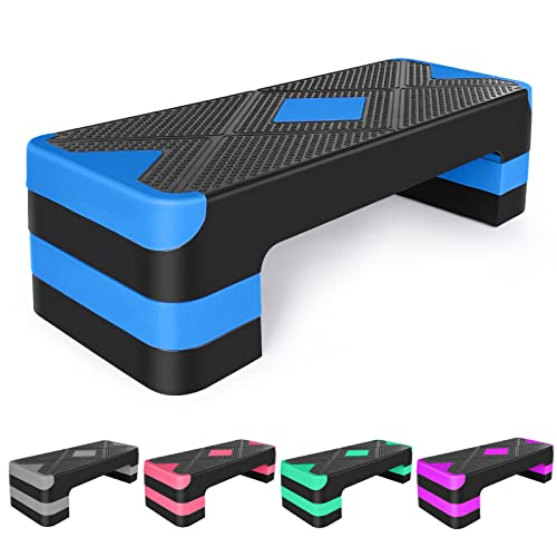 Adjustable Exercise Workout Aerobic Stepper Step Platform Trainer