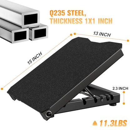 Steel Slant Board Calf Stretcher for Squat 600lbs Weight Capacity Adjustable Incline Balance Board for Relieving Plantar Fasciitis Achilles Tendonitis Muscle Injuries Home Gym or Commercial