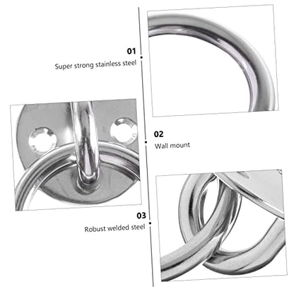 Happyyami Wall Mount Suspension Bracket Fixed Disk for Suspension Trainers Gymnastic Rings and Yoga Swings Easy